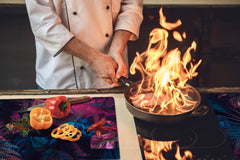 Enorme Cubre vitros de cristal templado - Serie de alimentos DD16 Comida Africa