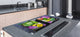 Enorm Küchenbrett aus Hartglas und Induktionskochplattenabdeckung; Fruit and Vegetables series DD02: Vegetable box