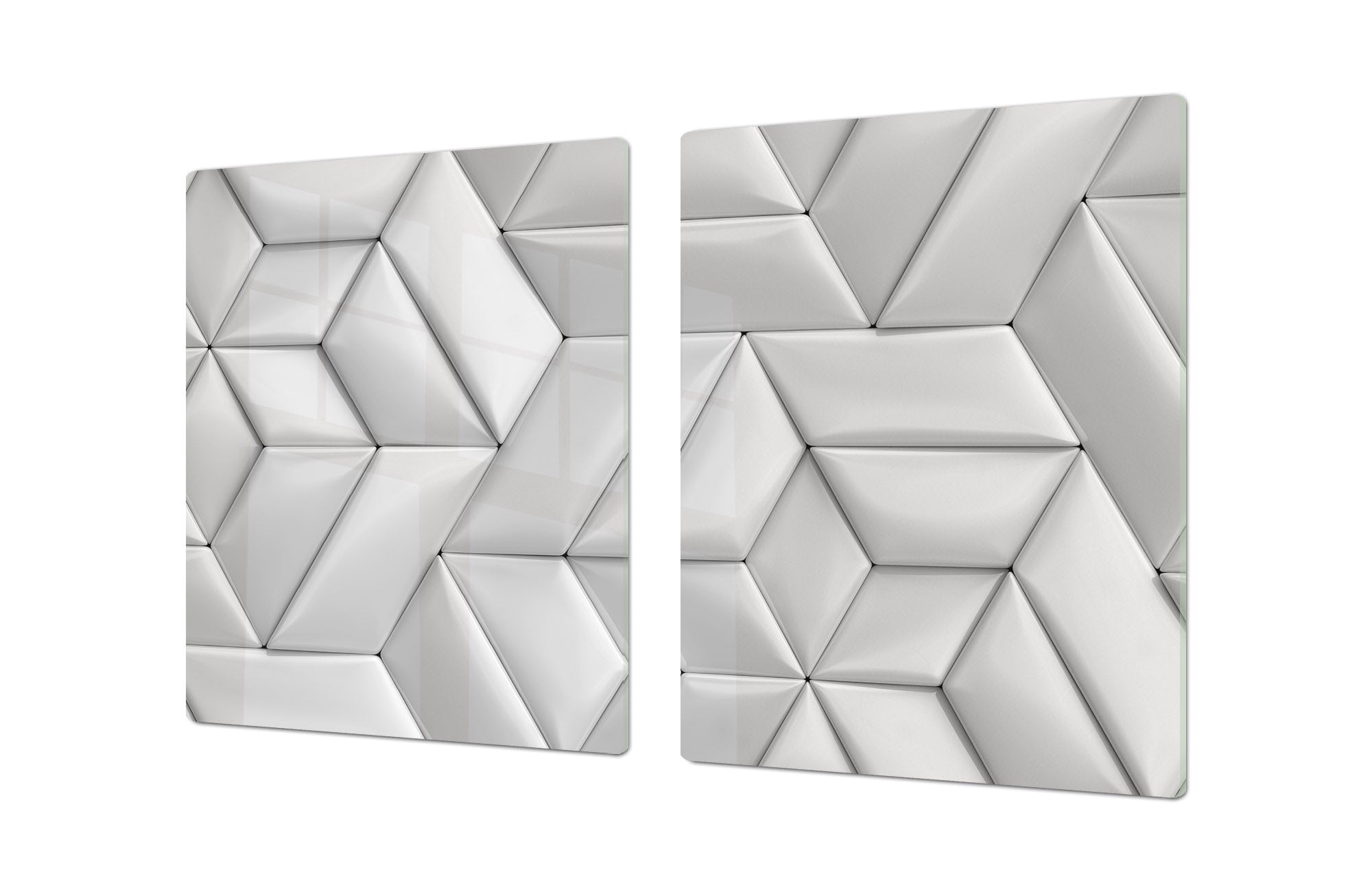 HUGE TEMPERED GLASS COOKTOP COVER – Glass Cutting Board and Worktop Saver – SINGLE: 80 x 52 cm (31,5” x 20,47”); DOUBLE: 40 x 52 cm (15,75” x 20,47”); DD40 Decorative Surfaces Series: Leather tiles