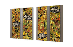 BIG KITCHEN BOARD & Induction Cooktop Cover – Glass Pastry Board - Food series DD16 African food