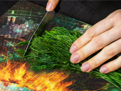 Enorme Cubre vitros de cristal templado - Serie de alimentos DD16 Comida Africa