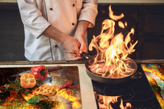 Enorme Cubre vitros de cristal templado - Serie de alimentos DD16 Comida Africa