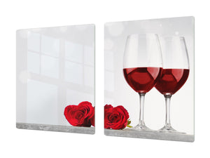 BIG KITCHEN PROTECTION BOARD or Induction Cooktop Cover - Wine Series DD04 I love wine 2