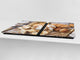 Riesig Mehrfunktional Hartglas Gehärtetes - Abdeckplatte für Induktionskochfeld; Bread and flour series DD09: Fresh bread 3