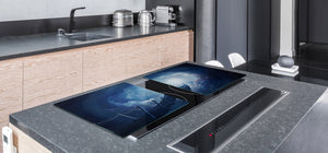 Induction Cooktop Cover – Glass Worktop saver: Fantasy and fairy-tale series DD18 A bridge to the universe