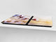 ENORMOUS  Tempered GLASS Chopping Board - Flower series DD06A Cherry blossom 3