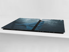 Induction Cooktop Cover – Glass Worktop saver: Fantasy and fairy-tale series DD18 A woman in a coat