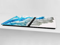 UNIQUE Tempered GLASS Kitchen Board – Abstract Series DD14 A stain of paint