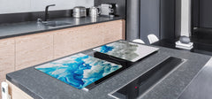 UNIQUE Tempered GLASS Kitchen Board – Abstract Series DD14 A stain of paint