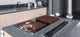 BIG KITCHEN PROTECTION BOARD or Induction Cooktop Cover - Wine Series DD04 Wine with chocolate