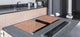 GIGANTIC CUTTING BOARD and Cooktop Cover - Glass Kitchen Board DD35 Textures and tiles 1 Series: Vintage red brick texture