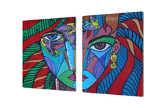 Ensembles de planches à découper TRES GRAND; Série Alimentaire DD16: Nourriture africaine