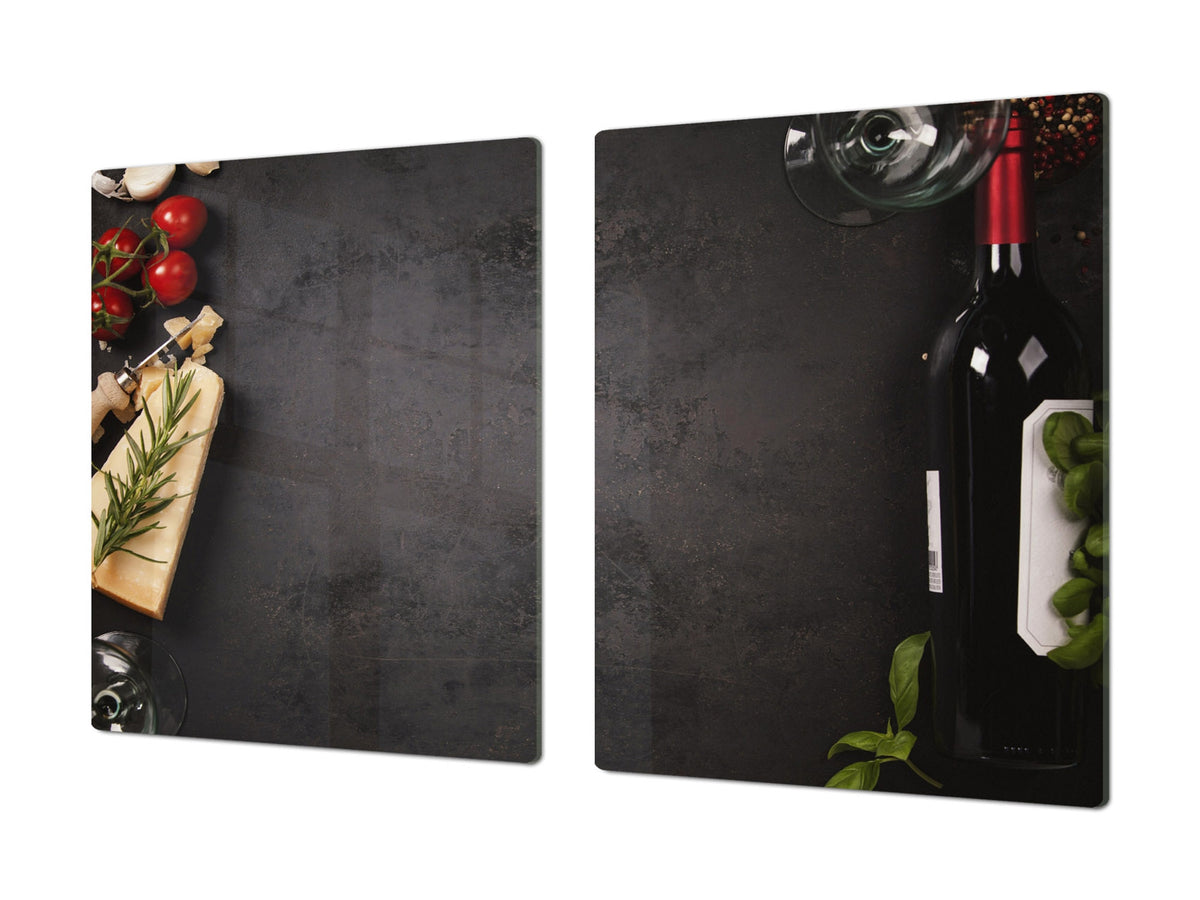 BIG KITCHEN PROTECTION BOARD or Induction Cooktop Cover - Wine Series DD04 French wine 2