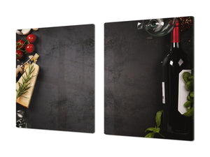 TABLERO DE PROTECCIÓN DE COCINA GRANDE o cubierta de la placa de inducción - Serie de Vinos DD04 Vino tFrances 2