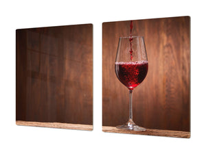 Ensembles de planches à découper TRES GRAND; Série de vin DD04: Vin rouge 6