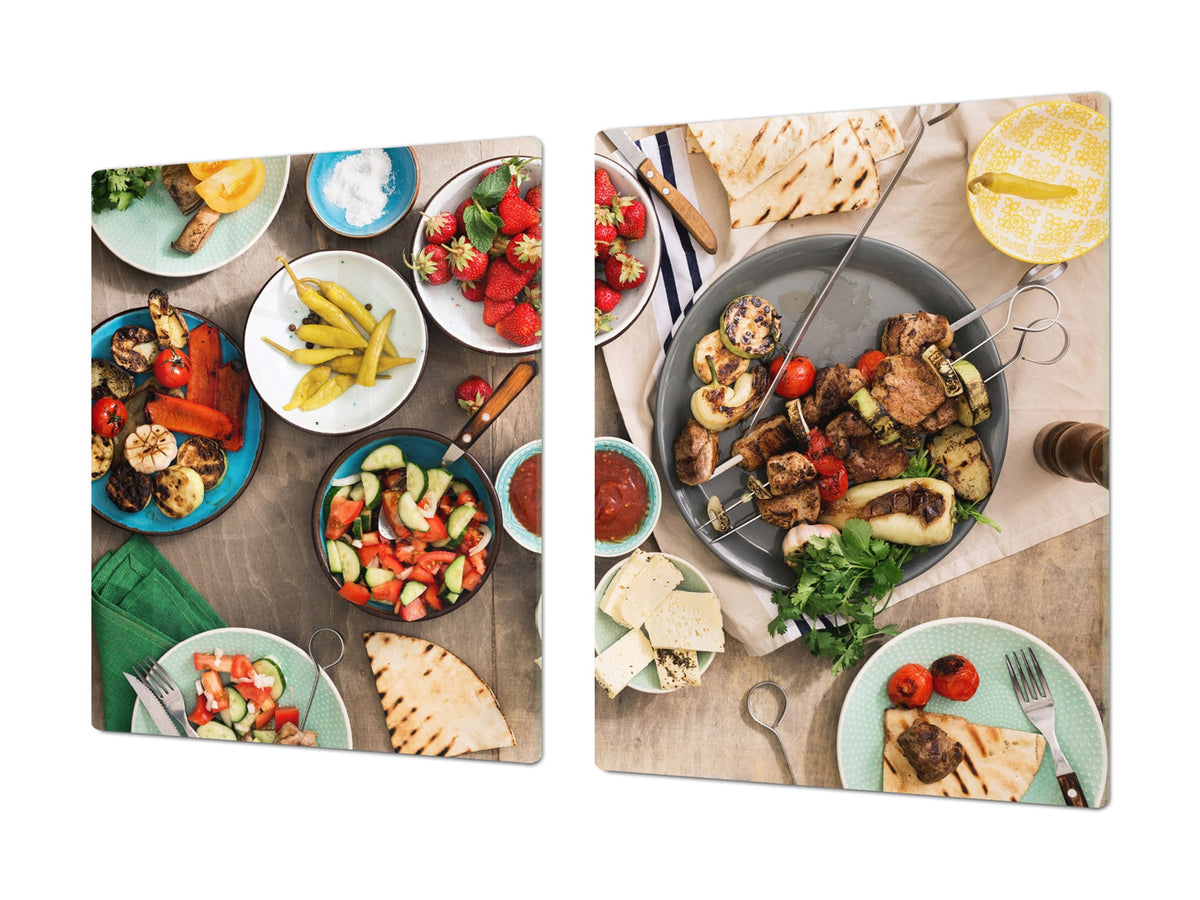 Ensembles de planches à découper TRES GRAND; Série Alimentaire DD16: Brochettes