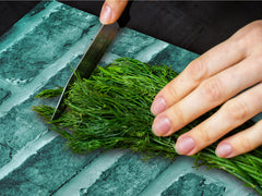 GIGANTIC CUTTING BOARD and Cooktop Cover - Glass Kitchen Board DD35 Textures and tiles 1 Series: Green vintage brick