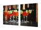 Sehr groß Schneidbrett aus Hartglas und schützende Arbeitsoberfläche; Series Drinks and drinks DD11: Orange Cosmopolitan