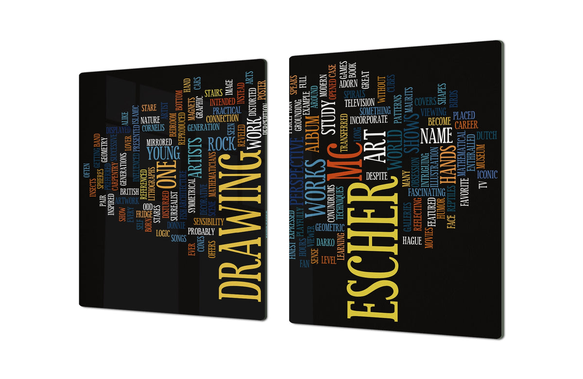 GIGANTIC CUTTING BOARD and Cooktop Cover - Expressions Series DD17 ESCHER Cloud