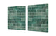 GIGANTIC CUTTING BOARD and Cooktop Cover - Glass Kitchen Board DD35 Textures and tiles 1 Series: Green vintage ceramic tiles 2