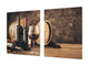 Ensembles de planches à découper TRES GRAND; Série de vin DD04: Bouteilles de vin 2