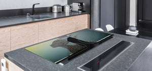 Induction Cooktop Cover – Glass Worktop saver: Fantasy and fairy-tale series DD18 Last autumn sun