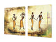 Riesig Schneidbrett aus Hartglas und schützende Arbeitsoberfläche; Egyptian Series DD15:  Egyptian women