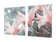 GIGANTE Copri-piano cottura a induzione – ENORME tagliere in VETRO temperato; ognuno: Serie di fiori DD06A: Fiori 2