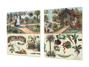 Worktop saver and Pastry Board – Cooktop saver; Series: Outside Series DD19 Fairytale garden
