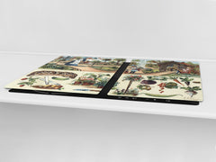 Worktop saver and Pastry Board – Cooktop saver; Series: Outside Series DD19 Fairytale garden