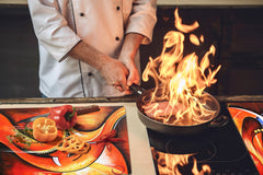 Ensembles de planches à découper TRES GRAND; Série Alimentaire DD16: Nourriture africaine