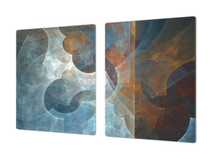 Sehr groß Mehrfunktional Hartglas Gehärtetes; Abstract Series DD14: Abstraction 1