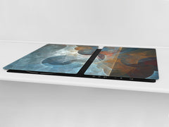 UNIQUE Tempered GLASS Kitchen Board – Abstract Series DD14 Abstraction 1