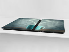 Worktop saver and Pastry Board – Glass Kitchen Board- Coffee series DD07 I love coffee 2