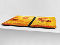 GIGANTIC CUTTING BOARD and Cooktop Cover- Image Series DD05A Evening in the clearing 2