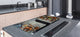 Worktop saver and Pastry Board – Glass Kitchen Board- Coffee series DD07 Coffee 4