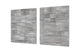 GIGANTIC CUTTING BOARD and Cooktop Cover - Glass Kitchen Board DD35 Textures and tiles 1 Series: Grey irregularity 1