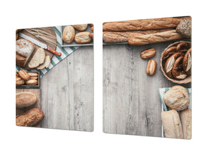 HUGE TEMPERED GLASS CHOPPING BOARD – Bread and flour series DD09 Breakfast rolls 2