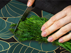 BIG KITCHEN BOARD & Induction Cooktop Cover – Glass Pastry Board – SINGLE: 80 x 52 cm (31,5” x 20,47”); DOUBLE: 40 x 52 cm (15,75” x 20,47”); DD41 Tropical Leaves Series: Art deco wallpaper 1