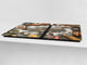 Tempered GLASS Cutting Board - Glass Kitchen Board; Cakes and Sweets Serie DD13 Baking cookies