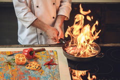 ENORMOUS  Tempered GLASS Chopping Board - Induction Cooktop Cover DD36 Textures and tiles 2 Series: Concrete wall color panorama