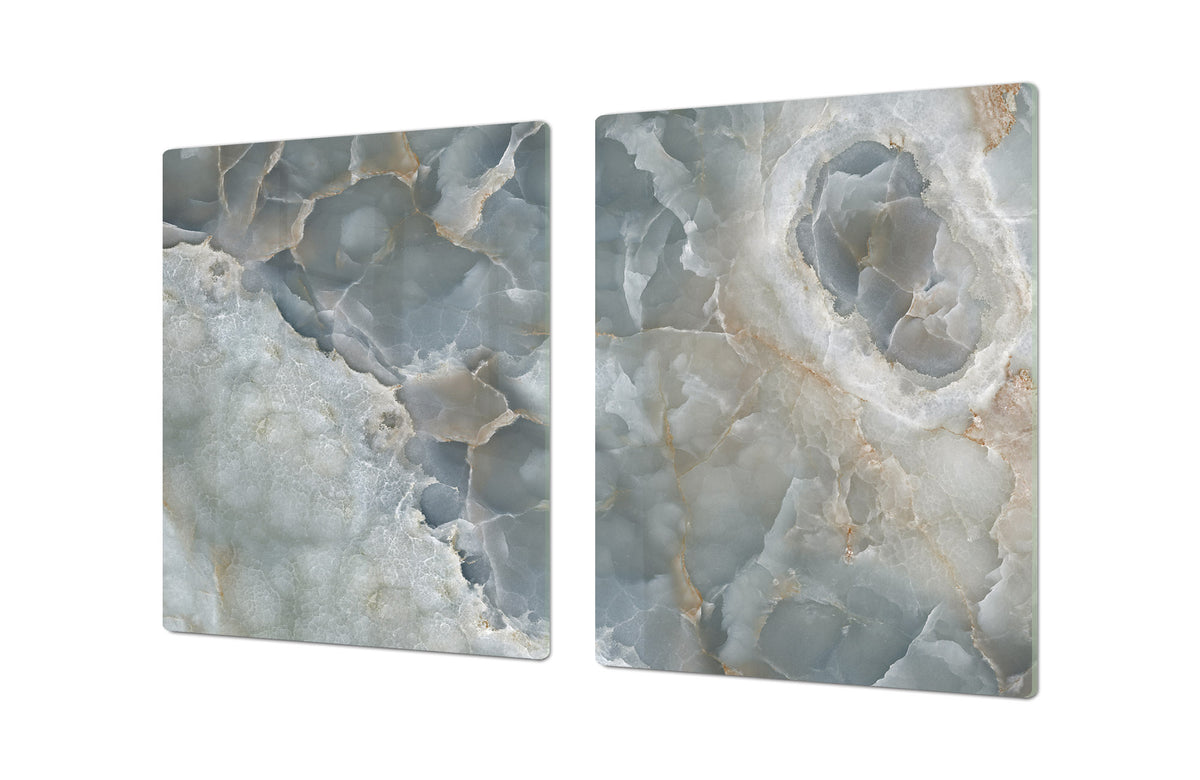 Gigantic Worktop saver and Pastry Board - Tempered GLASS Cutting Board DD21 Marbles 1 Series: Italian grunge stone