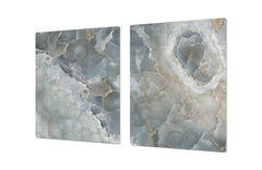 Gigantic Worktop saver and Pastry Board - Tempered GLASS Cutting Board DD21 Marbles 1 Series: Italian grunge stone