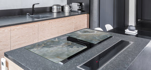 Gigantic Worktop saver and Pastry Board - Tempered GLASS Cutting Board DD21 Marbles 1 Series: Italian grunge stone