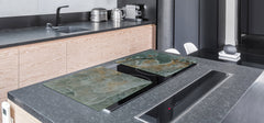 Gigantic Worktop saver and Pastry Board - Tempered GLASS Cutting Board DD21 Marbles 1 Series: Marble waves