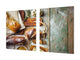 Riesig Mehrfunktional Hartglas Gehärtetes - Abdeckplatte für Induktionskochfeld; Bread and flour series DD09: Fresh bread 6