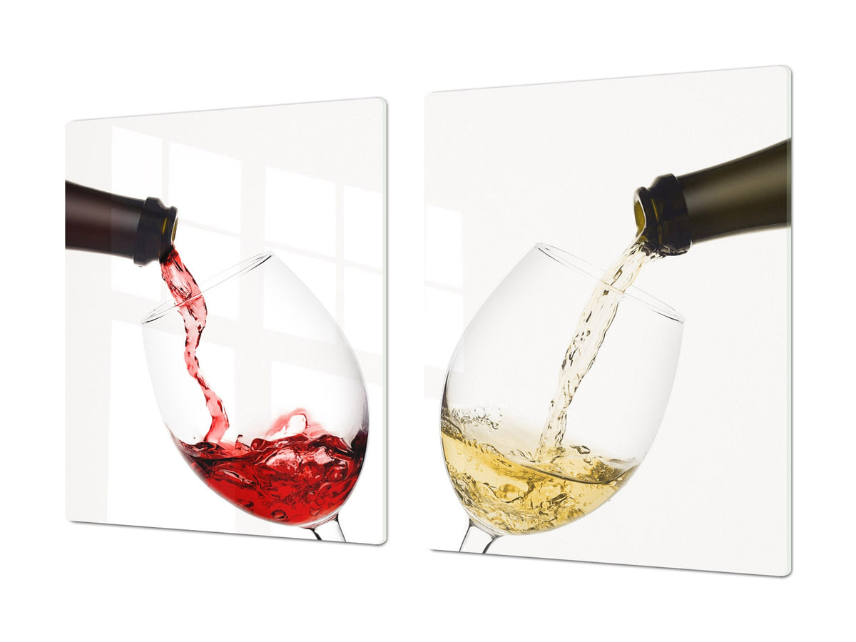 BIG KITCHEN PROTECTION BOARD or Induction Cooktop Cover - Wine Series DD04 French wines 3