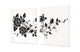 GIGANTE Copri-piano cottura a induzione; Serie di fiori DD06A: Rosa nera