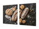 Riesig Mehrfunktional Hartglas Gehärtetes - Abdeckplatte für Induktionskochfeld; Bread and flour series DD09: Fresh bread 7