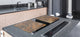 BIG KITCHEN BOARD & Induction Cooktop Cover – Glass Pastry Board DD34 Rusted textures Series: Rusted iron texture